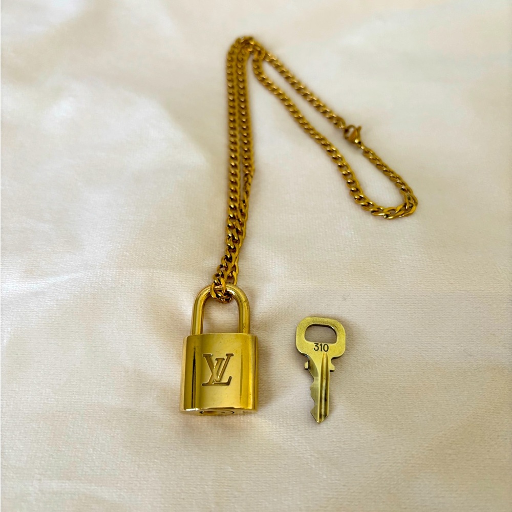 Louis Vuitton Lock and Key/  Necklace